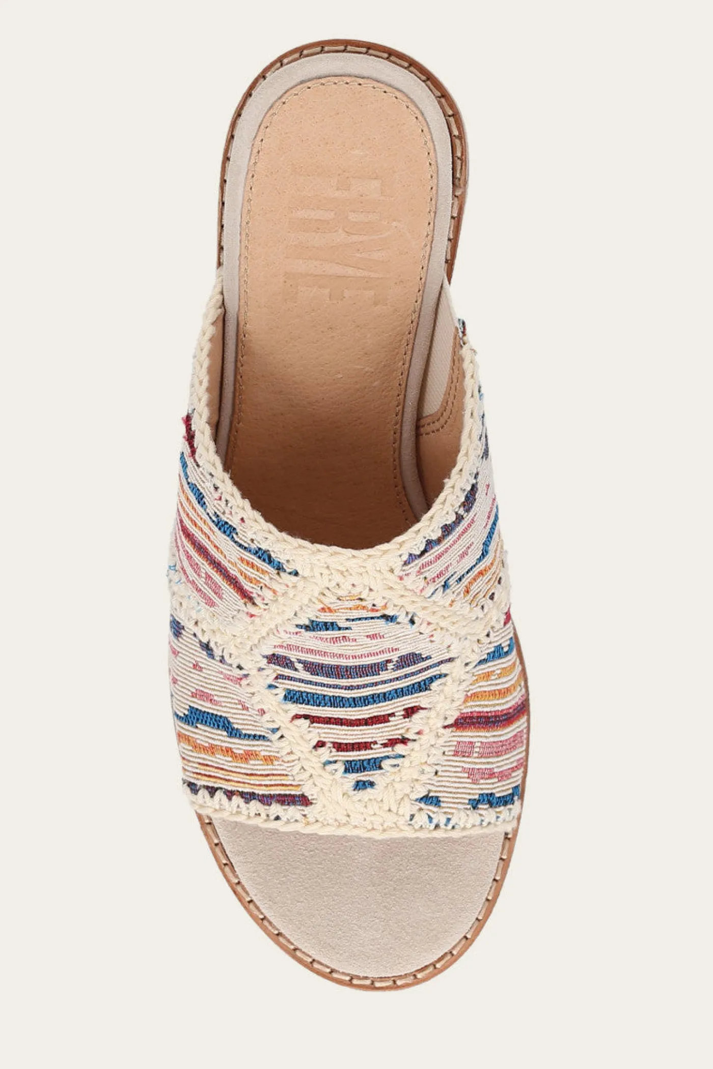 Clearance Frye Pipa Crochet Platform Sandal