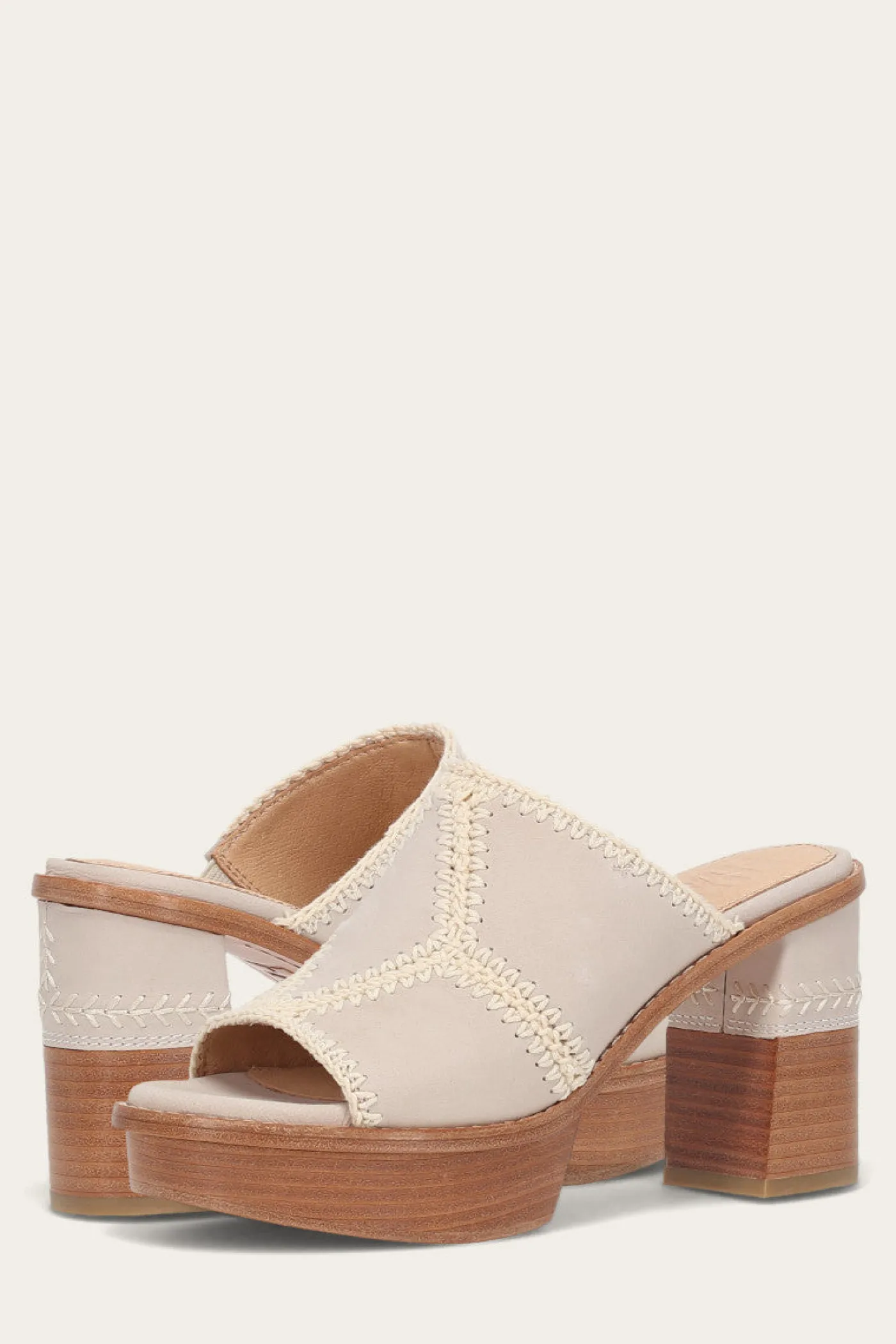Clearance Frye Pipa Crochet Platform Sandal