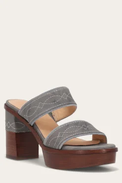 Frye Pipa Woodstock 2 Band Platform Sandal
