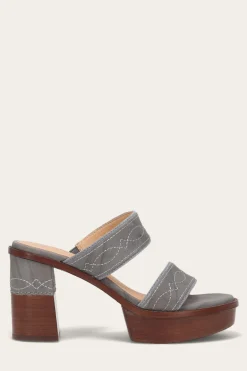 Frye Pipa Woodstock 2 Band Platform Sandal