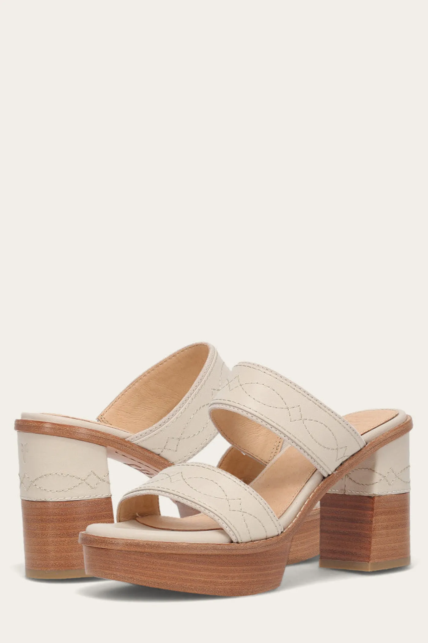 Frye Pipa Woodstock 2 Band Platform Sandal