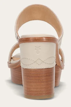 Frye Pipa Woodstock 2 Band Platform Sandal