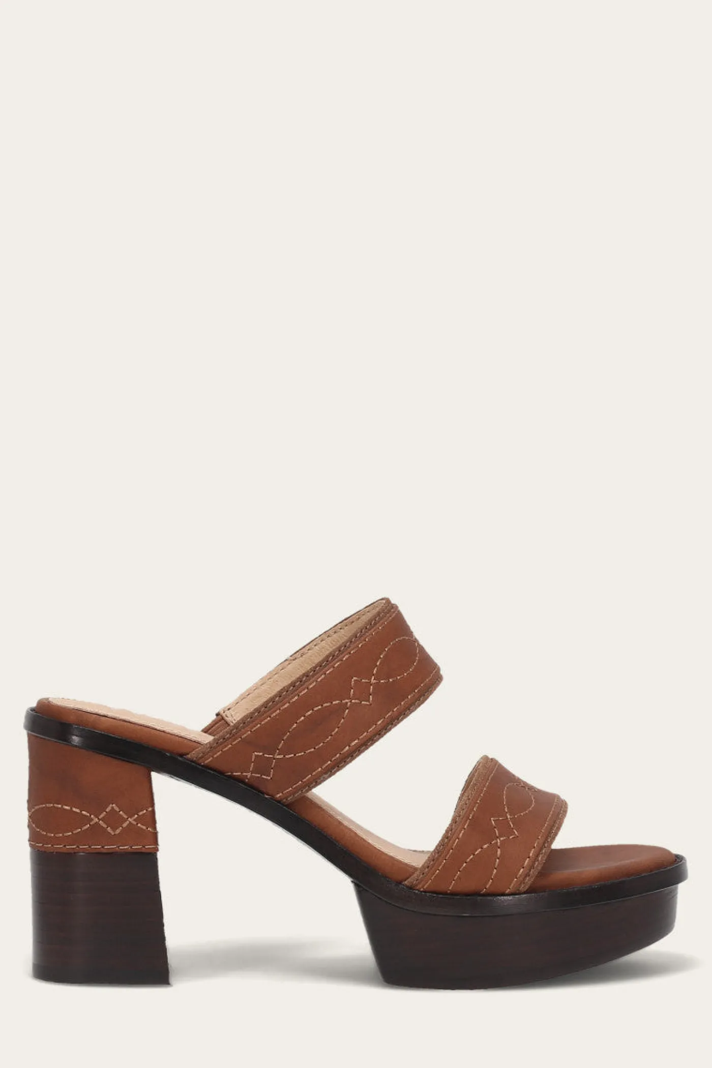 Frye Pipa Woodstock 2 Band Platform Sandal