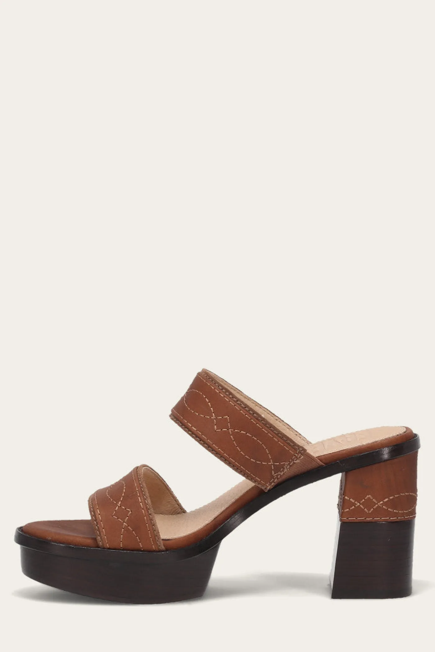 Frye Pipa Woodstock 2 Band Platform Sandal
