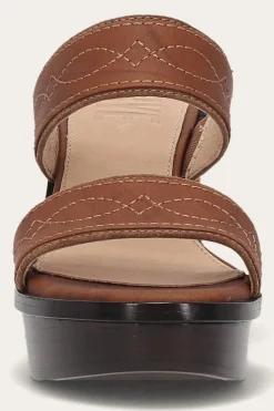 Frye Pipa Woodstock 2 Band Platform Sandal