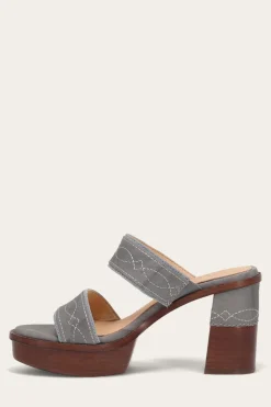 Frye Pipa Woodstock 2 Band Platform Sandal