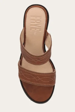 Frye Pipa Woodstock 2 Band Platform Sandal