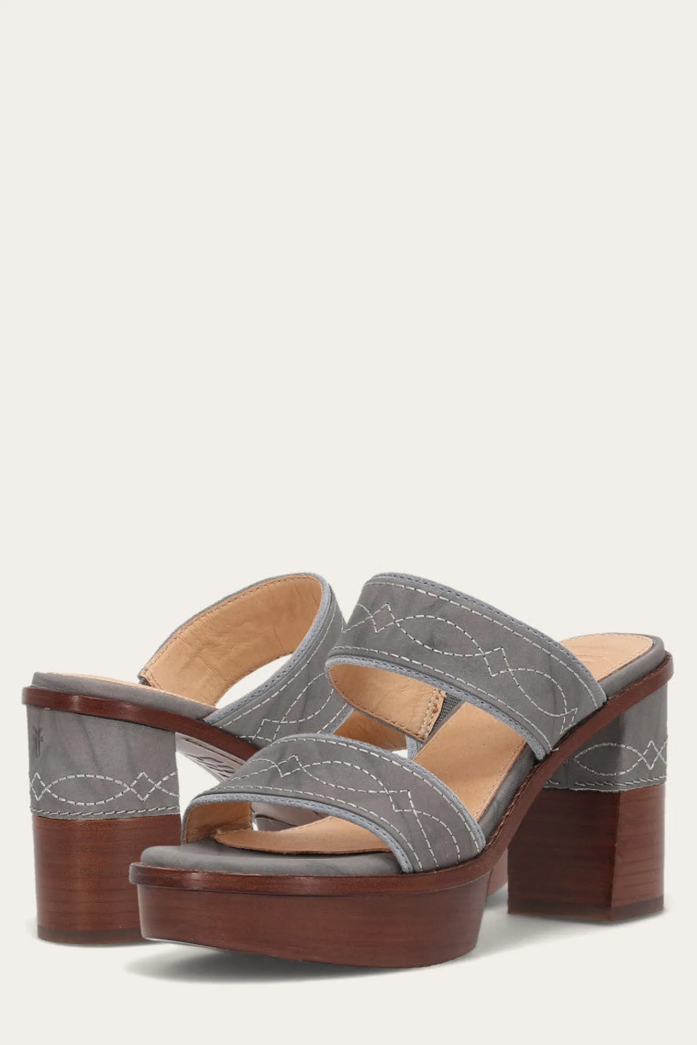 Frye Pipa Woodstock 2 Band Platform Sandal