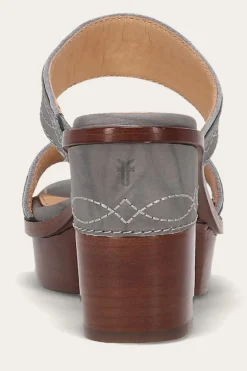 Frye Pipa Woodstock 2 Band Platform Sandal