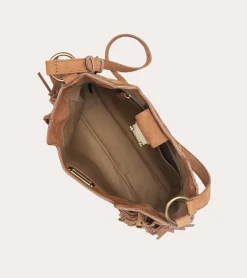 Online Frye Piper Fringe Hobo Cognac