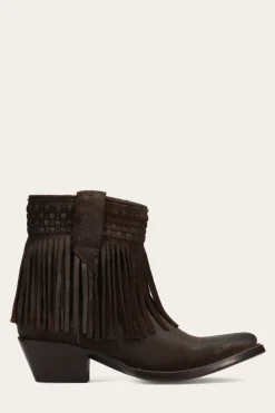 New Frye Sacha Short Fringe Bootie