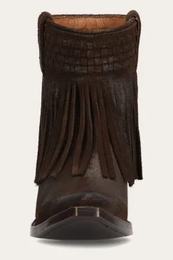 New Frye Sacha Short Fringe Bootie