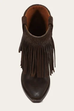New Frye Sacha Short Fringe Bootie