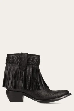 New Frye Sacha Short Fringe Bootie