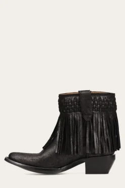 New Frye Sacha Short Fringe Bootie