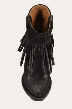 New Frye Sacha Short Fringe Bootie