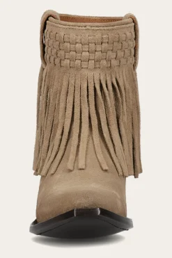 New Frye Sacha Short Fringe Bootie