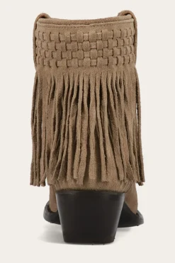 New Frye Sacha Short Fringe Bootie
