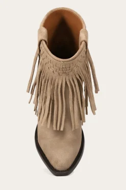 New Frye Sacha Short Fringe Bootie