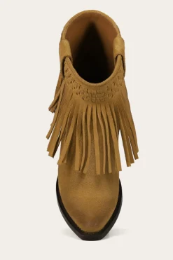 New Frye Sacha Short Fringe Bootie