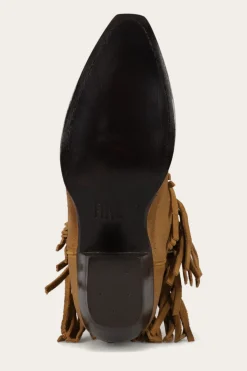 New Frye Sacha Short Fringe Bootie