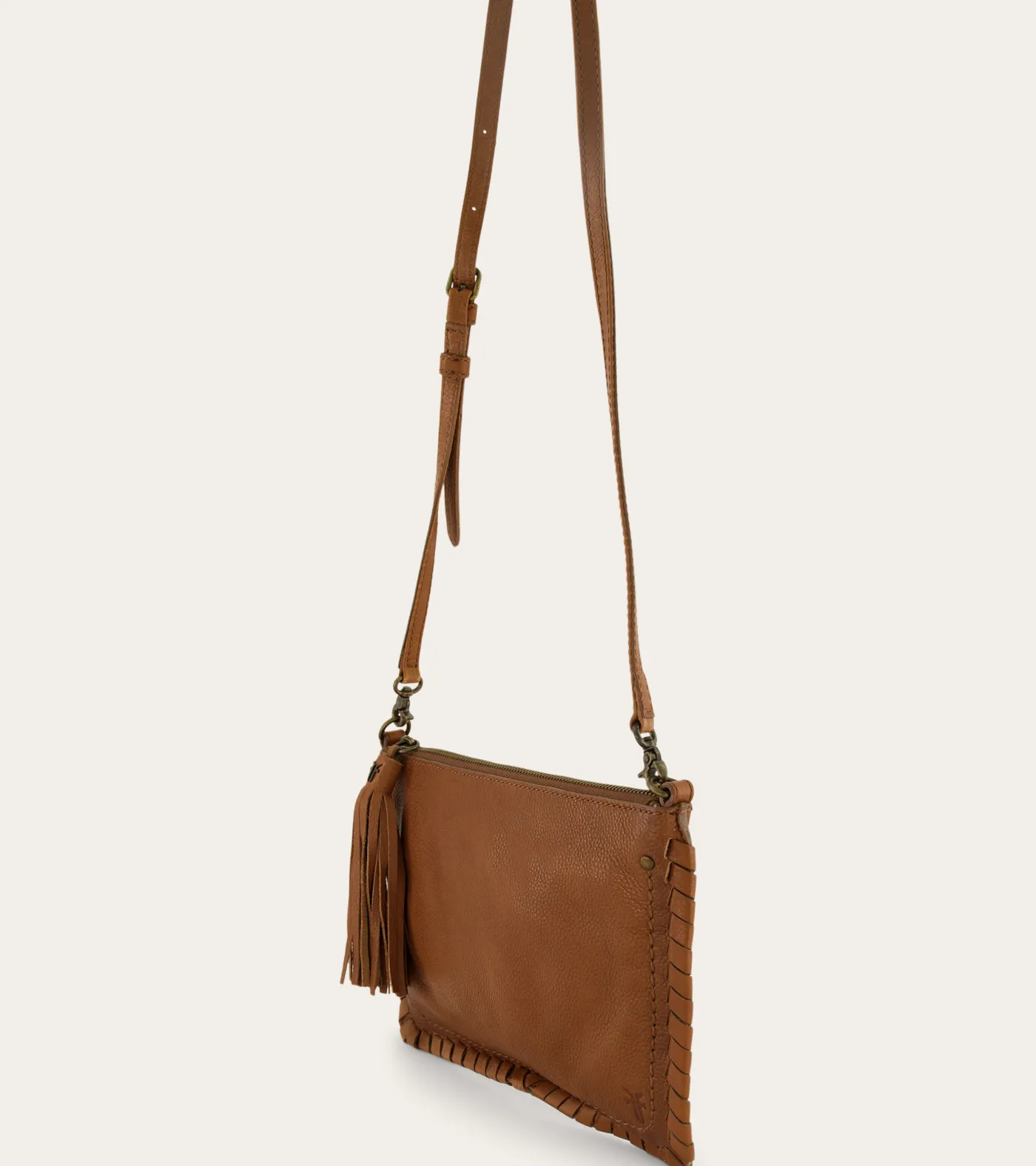 Discount Frye Sloan Whipstitch Wristlet Pouch COGNAC