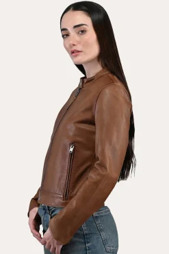 Online Frye Tobacco Cafe Racer Jacket