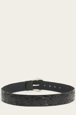 Sale Frye Tooling Belt With Wrapped Keeper Black
