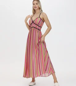 Online Frye Vibrant Maxi Dress Multi Stripe Combo